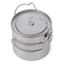 티타늄 컵 코펠 1100ml, 혼합색상, 1개