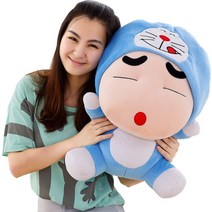 큰 부드러운 짱구인형 대형 토토로 스폰지밥 모자 애착 인형, 35cmcm, H