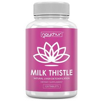 NAYCHUR Milk Thistle Liver Detox Cleanse 밀크씨슬 리버 디톡스 클렌즈 120정