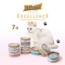 프린세스 고양이 주식캔 70g, 치킨가슴살 헤어볼 컨트롤 70g x 7개