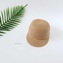 심플 밀짚 무지 승마 캡모자 남아 남자아이 여아 여자아이 여름 지사 모자 키즈 여행 유아