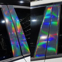 [AM] BMW 7시리즈F바디 레이저카본홀로그램 B필러 데칼스티커