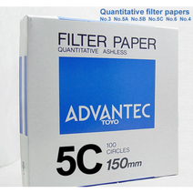 정량여과지 No5C (ADVANTEC) 90mm-110mm 필터 페이퍼 FILTER PAPER Quantitative 어드밴텍 TOYO, 110mm (TY5C-110)