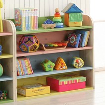 [바보사랑]모아가구 프로마 DIY 와이드 4단 교구장, 햇살노랑