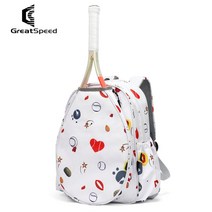 테니스가방 GreatSpeed 핑크 그린 스쿼시 라켓 숄더 백, 6 D