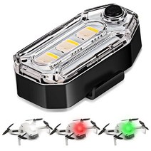 Aiffoto DJI 드론과 호환되는 드론 스트로브 조명 FAA 충돌 방지 3가지 색상 야간 비행 LED USA 미국