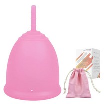 월경컵 생리컵 생리용품 월경컵 세척 출입하기 쉬운 누출 없는 부드러운 세척 소독 (표준 타입 L(단품) 클리어 핑크) 月経カップ 生理カップ 生理用品 月経カップ洗浄 出し入れやすい