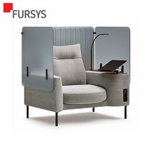 퍼시스 PLAYWORKS CSA601TVLA/VRA 플레이웍스 소파_독립형/ 기능형 (LED램프+멀티탭+랩탑거치대+아크릴스크린), VL(좌형)_3P2L