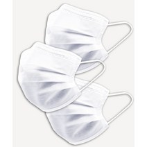 H 비말차단 적합판정 받은 일회용 위생마스크 대형 화이트(50매/100매), 50매