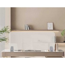 독서실칸막이 책상 파티션 유리 아크릴 사무실, 900x300mm(H) 반투명  + 플랫 클립