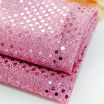 패브릭샵 스팽글원단 샤이닝도트 반짝이, 핑크