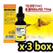 리퀴드 액상프로폴리스 스포이드3통 아이 어린이 키즈 할아버지 PROPOLIS 70대 목에좋은차