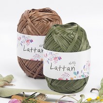 라탄 40g(41색)/뜨개실/종이실/여름실/프랜즈얀, 24 올리브