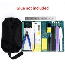 프라모델 전용마감재 퍼티 건담 프라전용 모델 건축 도구 도구 취미 군사 모델 액세서리 연삭 커팅 매트 연마 도구 세트, 콤보 f