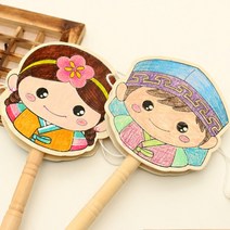 diy 방과후만들기 새해 설날 추석 명절 한복 소년 소녀 흔들이 북만들기