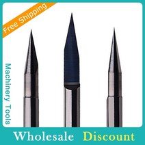 pcb 금속 절단 가공46 mm PCB 조각 비트 V 모양 팁 엔드 밀 CNC 라우터 1 개 텅스텐 카바이드 3D 밀링 커, 01 H 4mm_08 VB-A25-T03