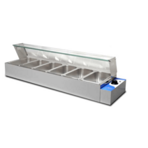 토핑냉장고 수납형 식당 온열 반찬냉장고 업소용 가게, 긴모델 B형 8포트