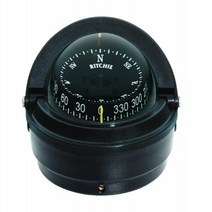 Ritchie Voyager Compass Dial with Surface Mount and 12V Green Night Light (Black 3-Inch), 1