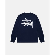 스투시 긴팔 Stussy 베이직 티셔츠 네이비 164611