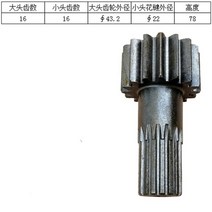 코벨코 굴삭기 에어크리너 부품 호환Kobelco sk130 135 140-8 용 굴삭기 부품 hyun-dai r150-9 여행 모터 샤프트 드라이브 모터 기어미니굴삭기 스티커, 16-16 이빨 78 길이