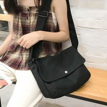 여자 캐주얼 개강룩 대학생 미니 무지 숄더백