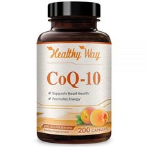 Healthy Way CoQ10 - 심장 건강 지원 및 건강한 혈압 유지 항산화 GMO 프리 200mg 200캡슐