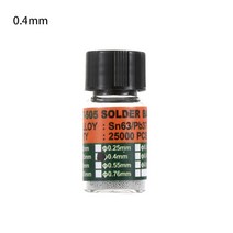 25000 개/병 0.2-0.65mm BGA 리볼링 볼, 0.4mm