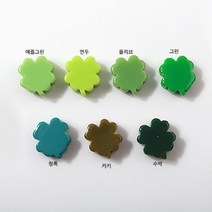 비즈아이 [6553-04]아크릴(수지클로버) 11mm [1개], 그린