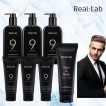 리얼랩 (SK스토아 단독구성!)나인 올인원 남성 기초(대용량 3개+중용량 3개+올인원 워시 1개), 없음
