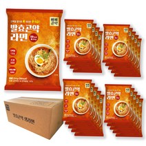 [곤약닷컴] 빼빼곤약 발효곤약라면 매운맛 / 순한맛, (59kcal) 매운맛 214g, 20팩