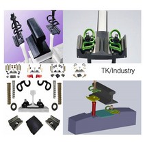 철도레일 클램프 기차레일 자재 부속 부품 싱글 더블