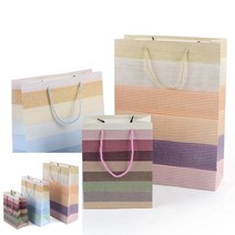 믹스컬러 쇼핑백 미니쇼핑백 깔끔한쇼핑백 선물용품, 소 - 옐로우블루