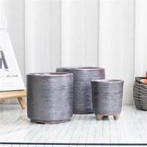 국산 옹기 3종세트화분 대형도자기 빈 화분통