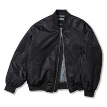 패디드 MA-1 오버핏 자켓 (BK)