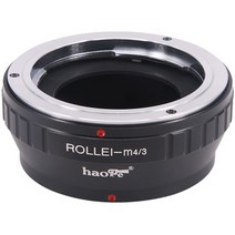 일본직발송 2. HAOGE 수동 렌즈 마운트 어댑터 ROLLEI 35 SL35 QBM 퀵 바요넷 마운트 렌즈 올림푸스 파나, One Size, One Color