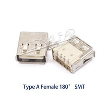 USB 2.0 인터페이스 암수 사각 입 마이크로 커넥터 소켓 A B 패치 스트레이트 벤드 니들 용접 와이어 DIY, USB2, 20pieces-lot