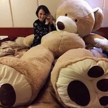 초대형 빅사이즈 곰인형 곰돌이 2m 화이트데이 선물, 라이트브라운, 1미터cm