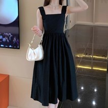 미드디엔 여성 주름 민소매 원피스