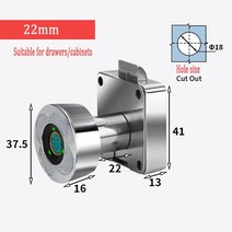 스마트금고 개인금고 미니 가정용 대형 금고아연 합금 스마트 지문 잠금 서랍 열쇠 없는 20 30mm 신발 캐비, 11 D type 22mm silver