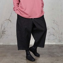 여성 통큰 8부 밴딩 청배기