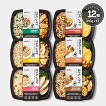 바디나인 다부진 도시락 6종 혼합 12팩, 1set, 1260g