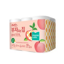 모나리자 부자되는집 순수 키친타올 130매 4+2롤, 1팩