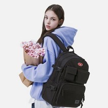 데이라이프 멀티 포켓 백팩 (블랙) 학생가방 신학기