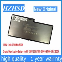호환 노트북배터리14.8 볼트 2700Mah 원래 새로운 BD04 노트북 배터리 HP ENVY 13 HSTNN-IB99 HSTNN-Q41C B, 01 2501 - 3000 MAh