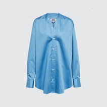 메종 마르지엘라 명품여성 MM6 23SS 카라리스 블루 셔츠 S52DL0218 S76434 521 39447113319401141725