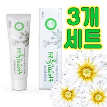 하얀 민들레 치약 160g 3개 세트 민들레추출물 프로폴리스 자일리톨 순한 잇몸치약