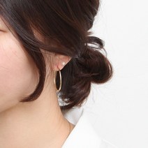 14K 골드필드 기본 30mm 골드 파이프 후프 링 귀걸이 기본귀걸이 귀걸이선물 베이직귀걸이 직장인귀걸이 깔끔한귀걸이 생일선물귀걸이 여자귀걸이