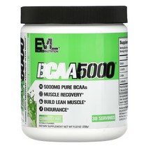 EVLution Nutrition 에블루션뉴트리션 BCAA5000 레몬 라임 맛 258g 단백질보충제 단백질보조제 근력향상 운동능력향상