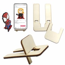 스쿨문구 나무 폰 거치대 2세트 diy 만들기