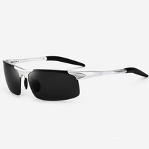 고급선글라스 새로운 디자인 알루미늄 마그네슘 선글라스 편광 남성 세미 무테 코팅 미러 선글라스 남성 안경 액세서리